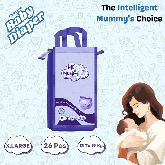 Xtra Large Baby Diaper Pants ( For 13 to 19 kg) Pack of 26 pcs