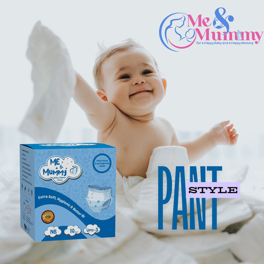 New Born  Baby Diaper Pants ( Up to 3 kg)|PANT STYLE|VELCRO TYPE
